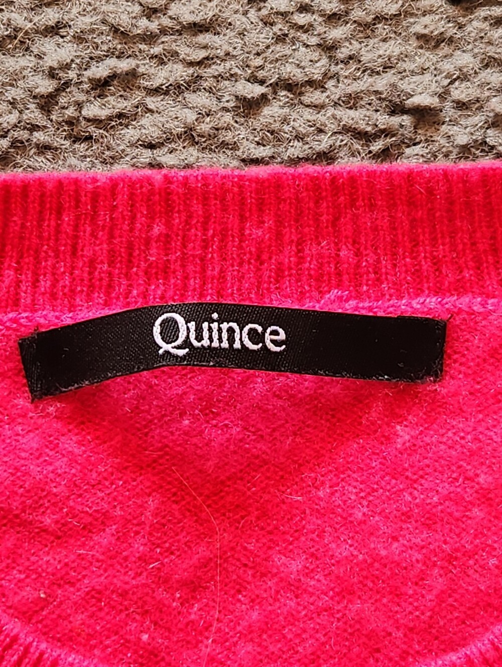 QUINCE Women's Sweater Extra Small Pink 100% Cashmere Pullover - Picture 2 of 8